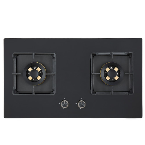 Customized Tempered Glass Gas Cooking Stove | Double Burner Gas Cooker for Wholesale | B363