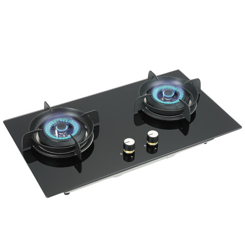 2 Burner Glass Top Gas Top Stove | Built-in LPG & Natural Gas Stoves | ODM&OEM Factory | B365