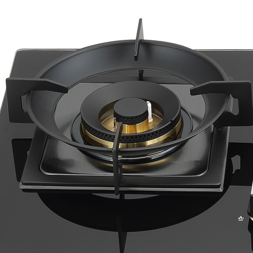 Wholesale 2 Burner Gas Stove | Customized Built-in Black Glass Gas Cooktop Factory | B335