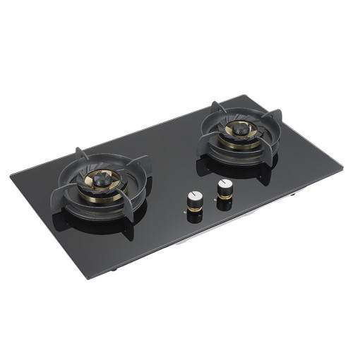 Double Burner Gas Hob | Tempered Glass Built in Cooktop | OEM ODM Professional Manufacturer| B313