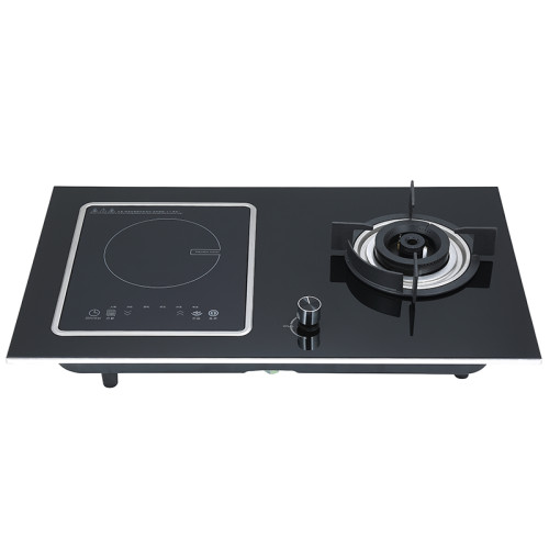 Gas and Electric Hob Hybrid | Built-in Stove Manufacturer | Gas and Induction 2 in 1 Combination Hob | QB618