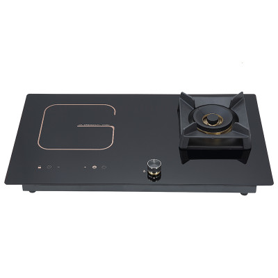 China Hybrid Cooktop Manufacturer | Built-in 1 Gas Burner and 1 Ceramic Burner Combination Cooktop Hob | QB627