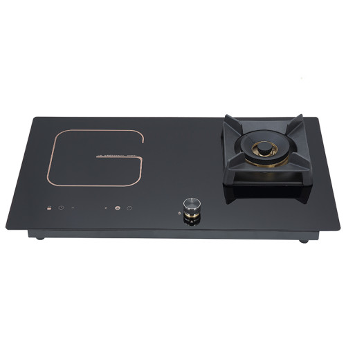 Hybrid Cooktop Manufacturer | Built-in 1 Gas Burner&1 Ceramic Burner Combination Cooktop Hob | QB627