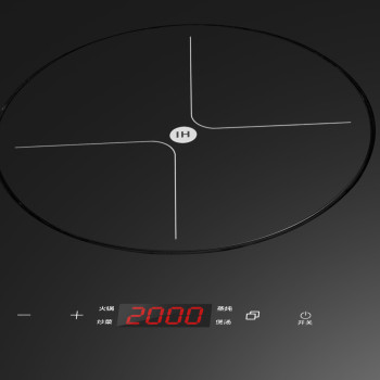 Built-in Gas Induction Cooktop​ | 76cm Hybrid Gas and Induction | Microcrystal Glass Cooker | QD872