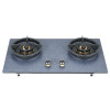 Built in 2 Burner Gas Stove | Original Stone Panel Glass | with Cast Iron Pan Support | B730