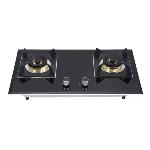 Customized Built-in 2 Burner Tempered Glass Gas Hob | OEM & ODM Manufacturer | B26(Copper Base)