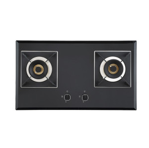 Customized Built-in 2 Burner Tempered Glass Gas Hob | OEM & ODM Manufacturer | B26(Copper Base)