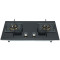 Double Burner Black Tempered Glass Gas Hob | Built-in with Safety Protection Device | BA608