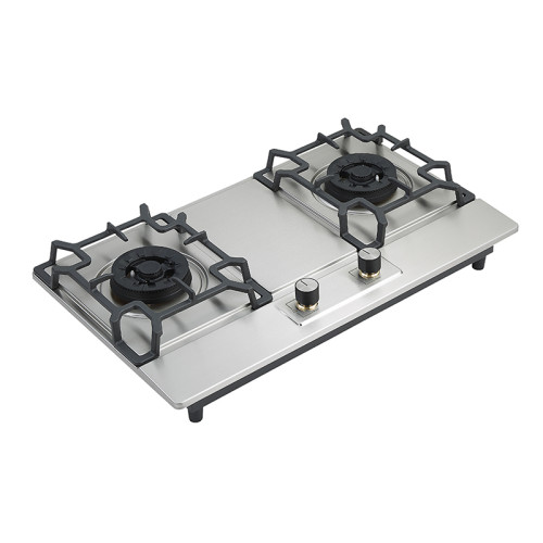 Private Label 2 Burner Stainless Steel Gas Hob | Custom Kitchen Cooking Appliances | G868