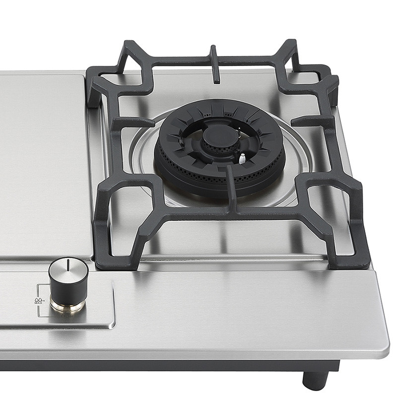 Bousit 2 Burner Stainless Steel Gas Stove G868