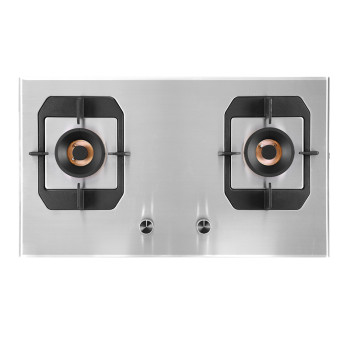 Custom 2 Burner Stainless Steel Gas Cooker | NG/LPG Gas Cooker Factory | G888(Copper Base)