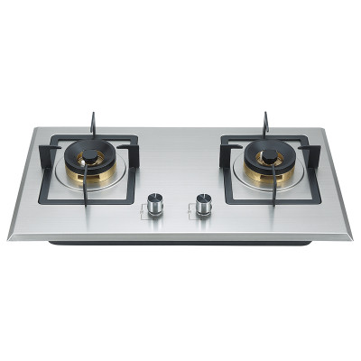 Stainless Steel 2 Burner Gas Stove | for Wholesale&Custom Orders | GFT2(Copper Base)