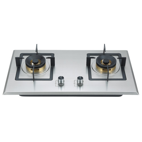 Stainless Steel Double Burner Gas Stove | for Wholesale&Custom Orders | GFT2(Copper Base)