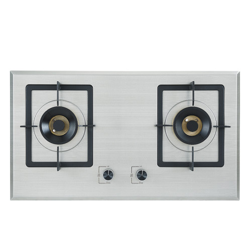 Stainless Steel Double Burner Gas Stove | for Wholesale&Custom Orders | GFT2(Copper Base)