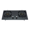 Premium 2 Burner Gas Stove in Black Glass | Gas Hob Manufacturer for Wholesale Partners | B631
