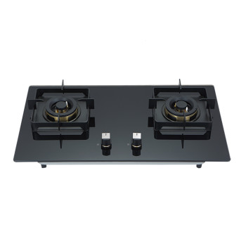 Premium 2 Burner Gas Stove in Black Glass | Gas Hob Manufacturer for Wholesale Partners | B631