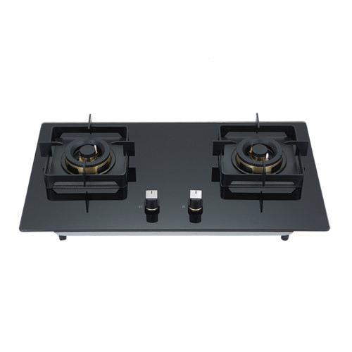 Premium 2 Burner Gas Stove in Black Glass | OEM/ODM Solutions | Gas Hob Manufacturer for Wholesale Partners | B631