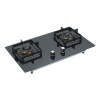 Premium 2 Burner Gas Stove in Black Glass | Gas Hob Manufacturer for Wholesale Partners | B631
