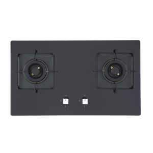 Premium 2 Burner Gas Stove in Black Glass | Gas Hob Manufacturer for Wholesale Partners | B631