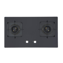 Premium 2 Burner Gas Stove in Black Glass | Gas Hob Manufacturer for Wholesale Partners | B631