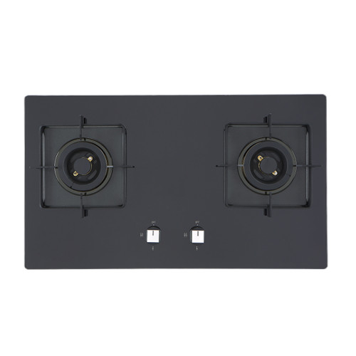 Premium 2 Burner Gas Stove in Black Glass | OEM/ODM Solutions | Gas Hob Manufacturer for Wholesale Partners | B631