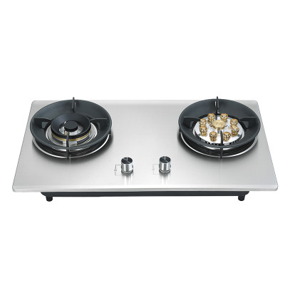 2 Burner Stainless Steel Gas Stove Top | Built-in Gas Hob | Kitchenware Wholesale | G601