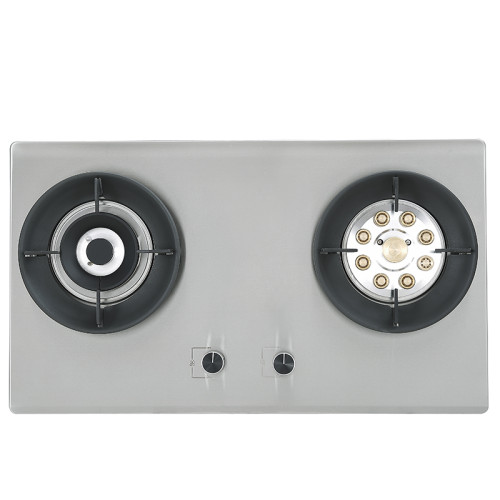 2 Burner Stainless Steel Gas Stove Top | Built-in Gas Hob | Kitchenware Wholesale | G601