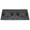 2 Burners Gas Stove On Glass | Built-in Gas Hob With Safety Device | B360D