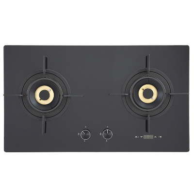 2 Burners Gas Stove On Glass | Built-in Gas Hob With Safety Device | B360D