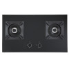 30 inch 2 Burner Gas Hob | Black Glass Top Cooker | 6mm Thicknesses | BA603