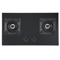 30 inch 2 Burner Gas Hob | Black Glass Top Cooker | 6mm Thicknesses | BA603