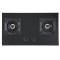 30 inch 2 Burner Gas Hob | Black Glass Top Cooker | 6mm Thicknesses | BA603
