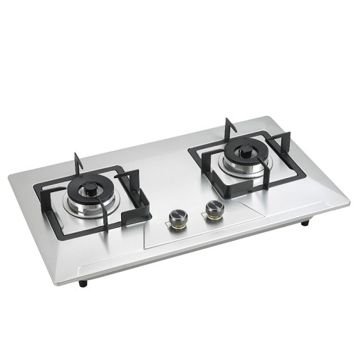 Economic Stainless Steel Gas Hob | 2 Burner Gas Range Cooktop | NG/LPG Gas Cooker | G602