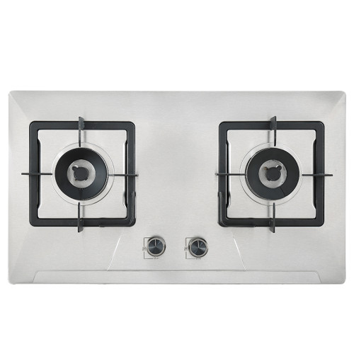 Economic Stainless Steel Gas Hob | 2 Burner Gas Range Cooktop | NG/LPG Gas Cooker | G602