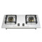 China Factory Stainless Steel Gas Cooker Cooktop | 2 Burners 0.6mm Thickness Panel Gas Stove | G603