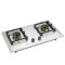 China Factory Stainless Steel Gas Cooker Cooktop | 2 Burners 0.6mm Thickness Panel Gas Stove | G603