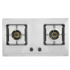 China Factory Stainless Steel Gas Cooker Cooktop | 2 Burners 0.6mm Thickness Panel Gas Stove | G603