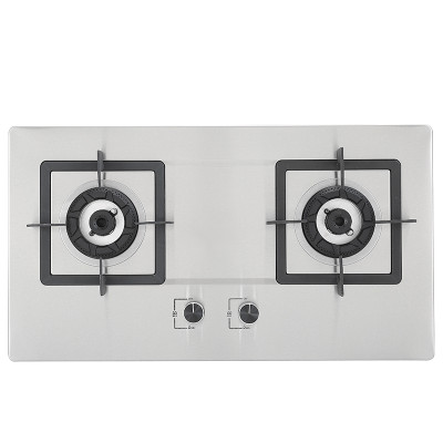 Double Burner Gas Stove Top Stainless Steel | LPG & Natural Gas Stoves Kitchenware Wholesale | G301