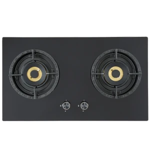 Wholesale 2 Burner Gas Stove | Tempered Black Glass Top | NG/LPG | Household Gas Stove  | B328
