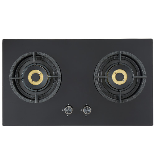 Wholesale 2 Burner Gas Stove | Tempered Black Glass Top | NG/LPG | Household Gas Stove  | B328