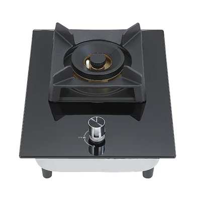 Kitchen Cooking Gas Stove | High Quality Brass Burner | Single type Gas Cooktop | DB06(Cast Iron)