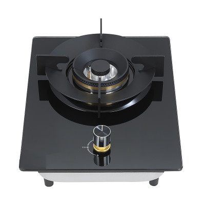 Single Burner Wholesale Gas Hob | Tempered Black Glass | Home Cooking Gas Cooktop | DB05