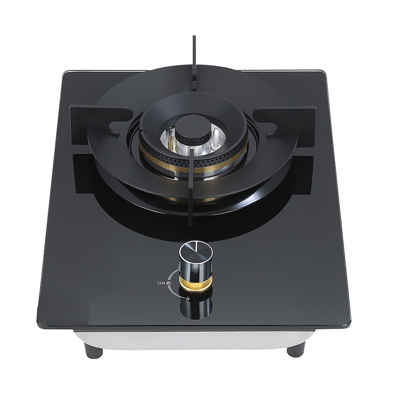 Single Burner Wholesale Gas Hob | Tempered Black Glass | Home Cooking Gas Cooktop | DB05
