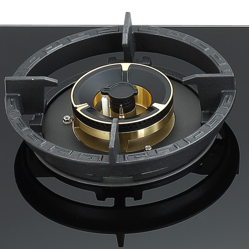 3 Burner Gas Stove Top | Built in Black Glass | Wholesale & Customized Gas Hob | B705