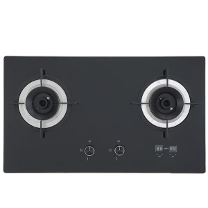 Double Burner Gas Cooker | with Safety Device | Tempered Glass Gas Cooker | BA608D