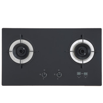 Double Burner Gas Cooker | with Safety Device | Tempered Glass Gas Cooker | BA608D