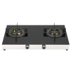 China Factory 2 Burner Gas Stove |  Black Glass Table Top | Hot Sale Gas Cooktop | T710