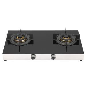 Portable 2 Burner Tabletop Gas Stove Supplier | Glass Cooktop T710