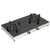 China Factory 2 Burner Gas Stove |  Black Glass Table Top | Hot Sale Gas Cooktop | T710
