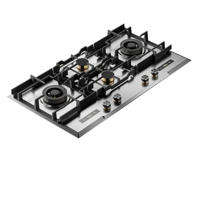 4 Burner Stainless Steel Gas Cooktop Manufacturer | NG/LPG Gas Cooktop | G9074